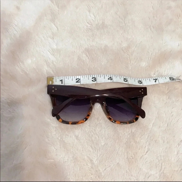 New Dark Brown & Leopard Retro Large Sunglasses - Picture 10 of 10